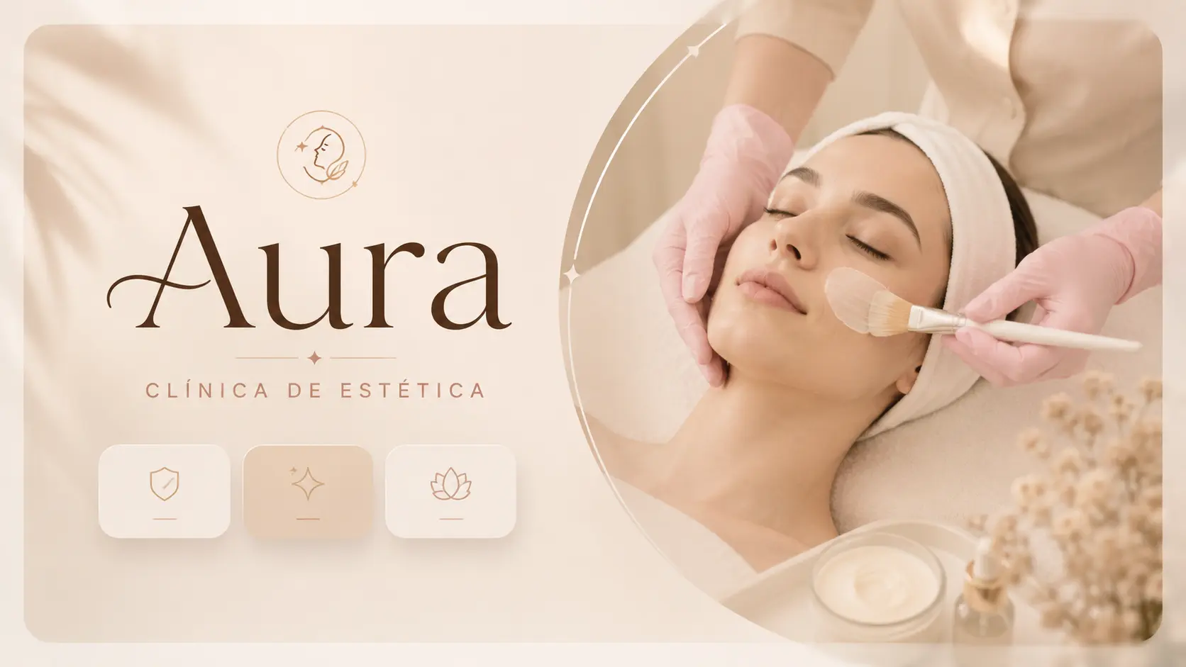 Homepage da Clínica Aura