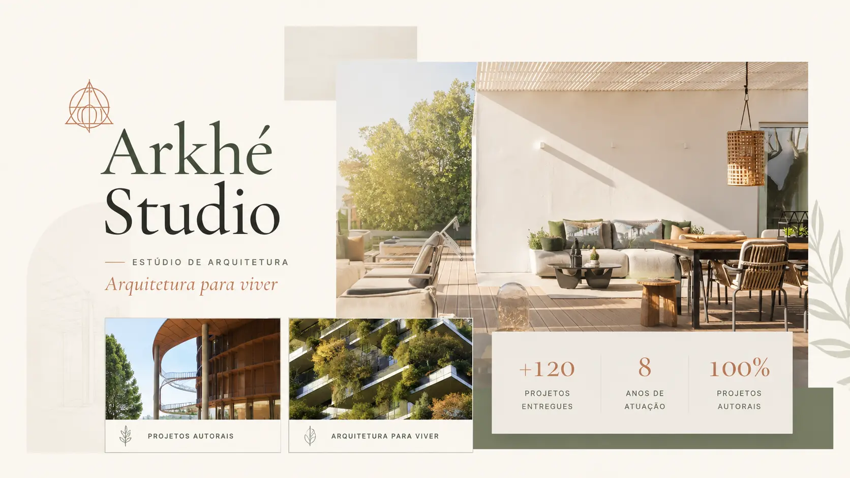Homepage do Arkhé Studio